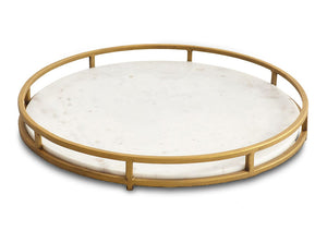 Brass and Marble Tray